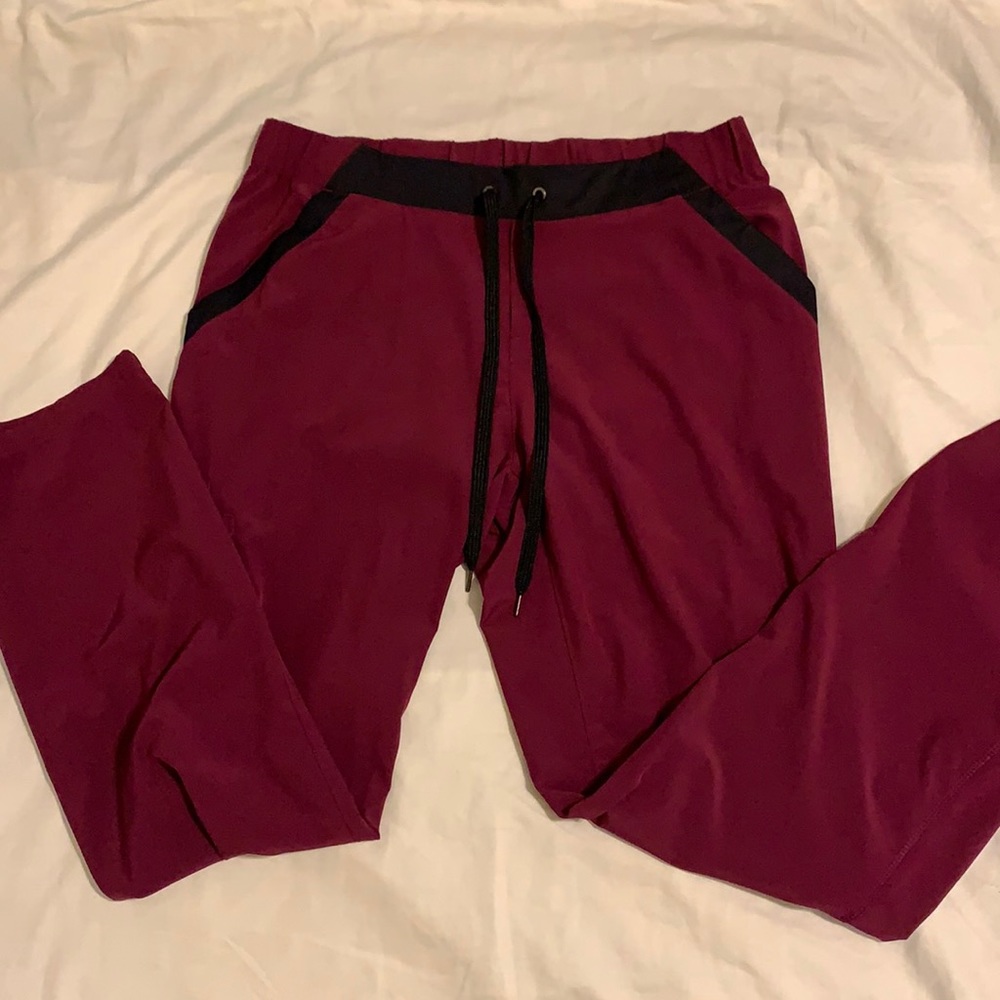 Maroon scrub pants